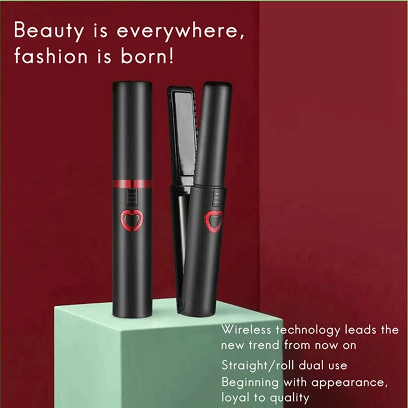 

Wireless Rechargeable Hairdressing Straightening Rod Curling Iron Splint Bar Clip Hair Straightening Artifact