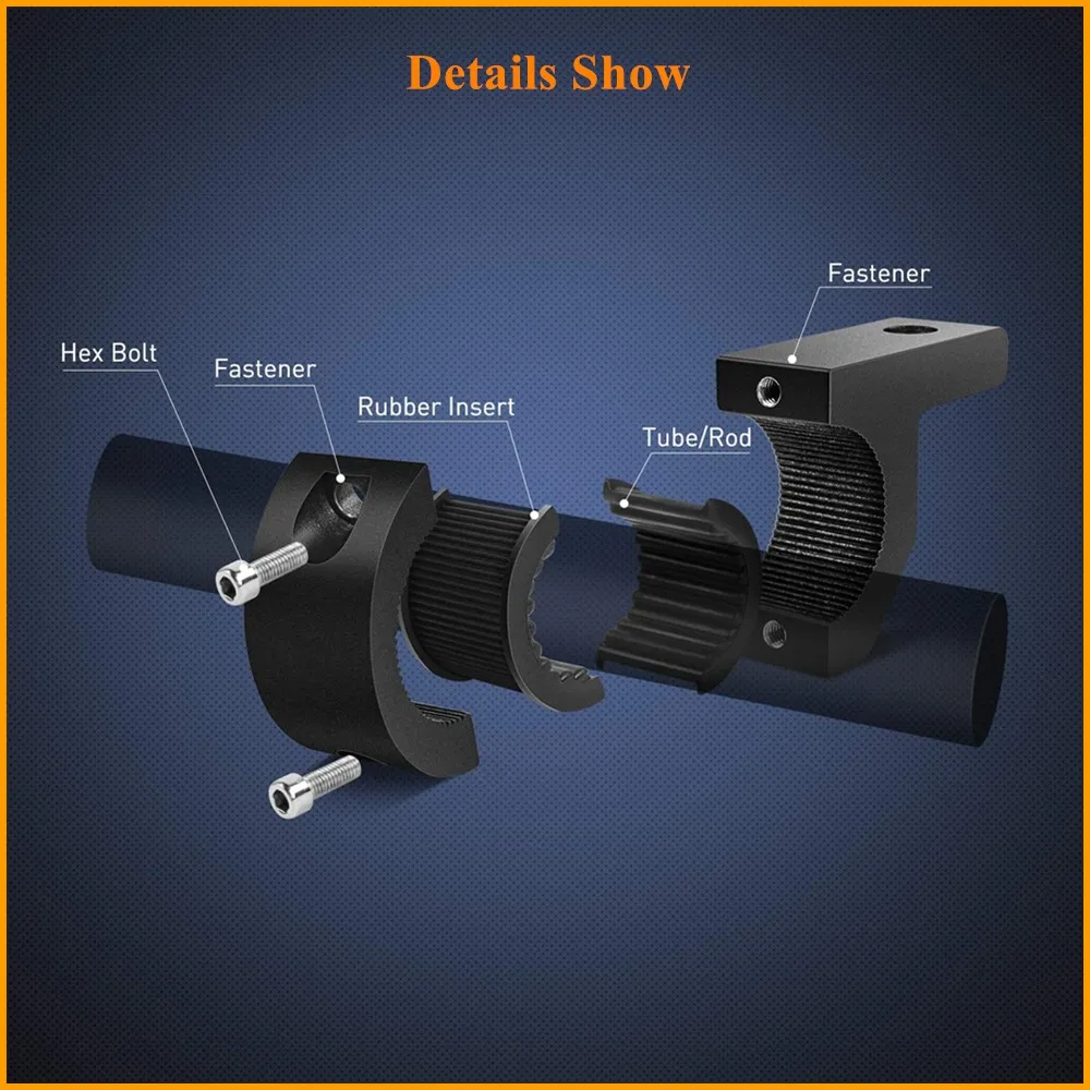 2/4/6/8 светодиодный светильник бар Горизонтальный зажим Монтажный кронштейн