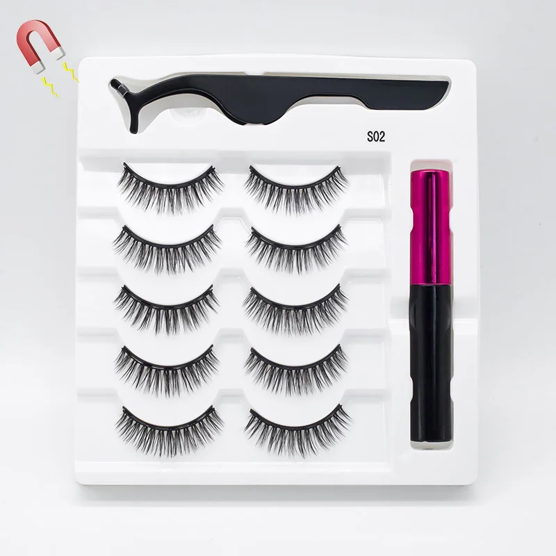 5 пар/компл. Магнитная ресницы накладные многократного Применение