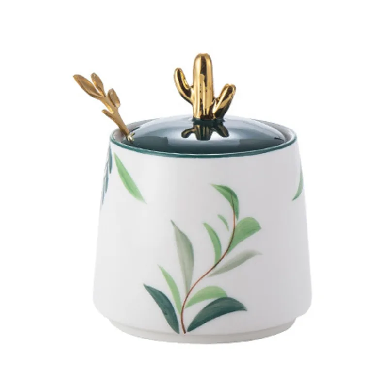 

Керамическая банка для приправ в японском стиле, домашний набор соли и сахара MSG, коробка для приправ, кухонная банка для хранения, набор из т...