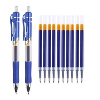 retractable pens refills set blackredblue ink large capacity 0 5 mm ballpoint pen for office school writing supplies