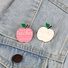 Брошь с изображением яблока, эмалированная булавка для рюкзака, значок булавки на лацканы