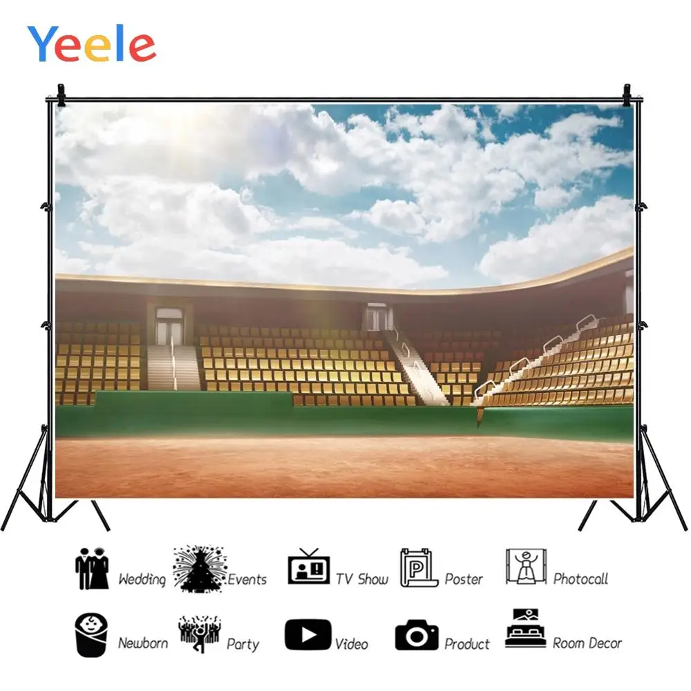 Yeele Футбол футбольное поле стоит облачно небо фотографии фоны индивидуальные