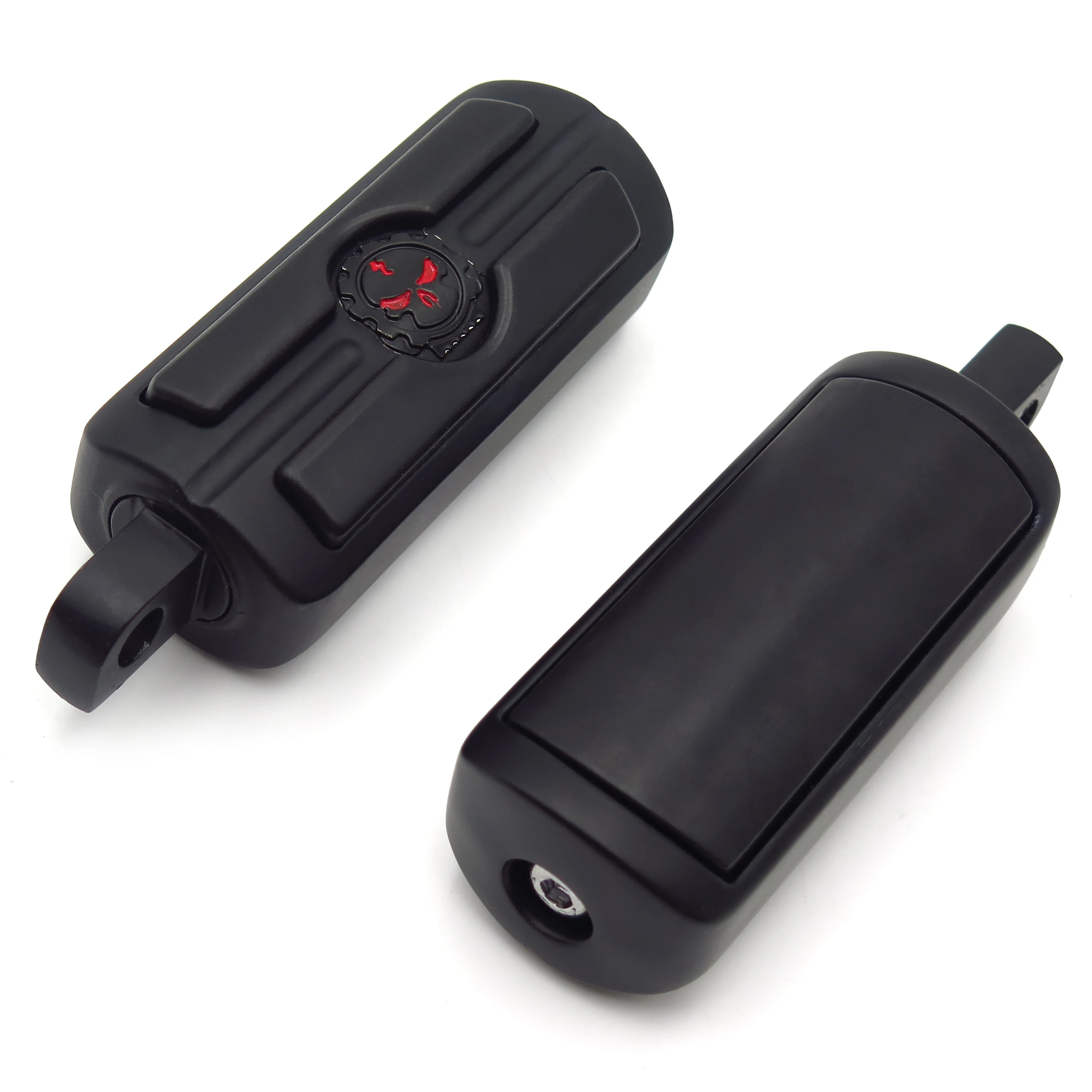 Мотоциклетный хромированный/черный колышек с черепом для Harley Davidson Spotrster Fat Bob Street