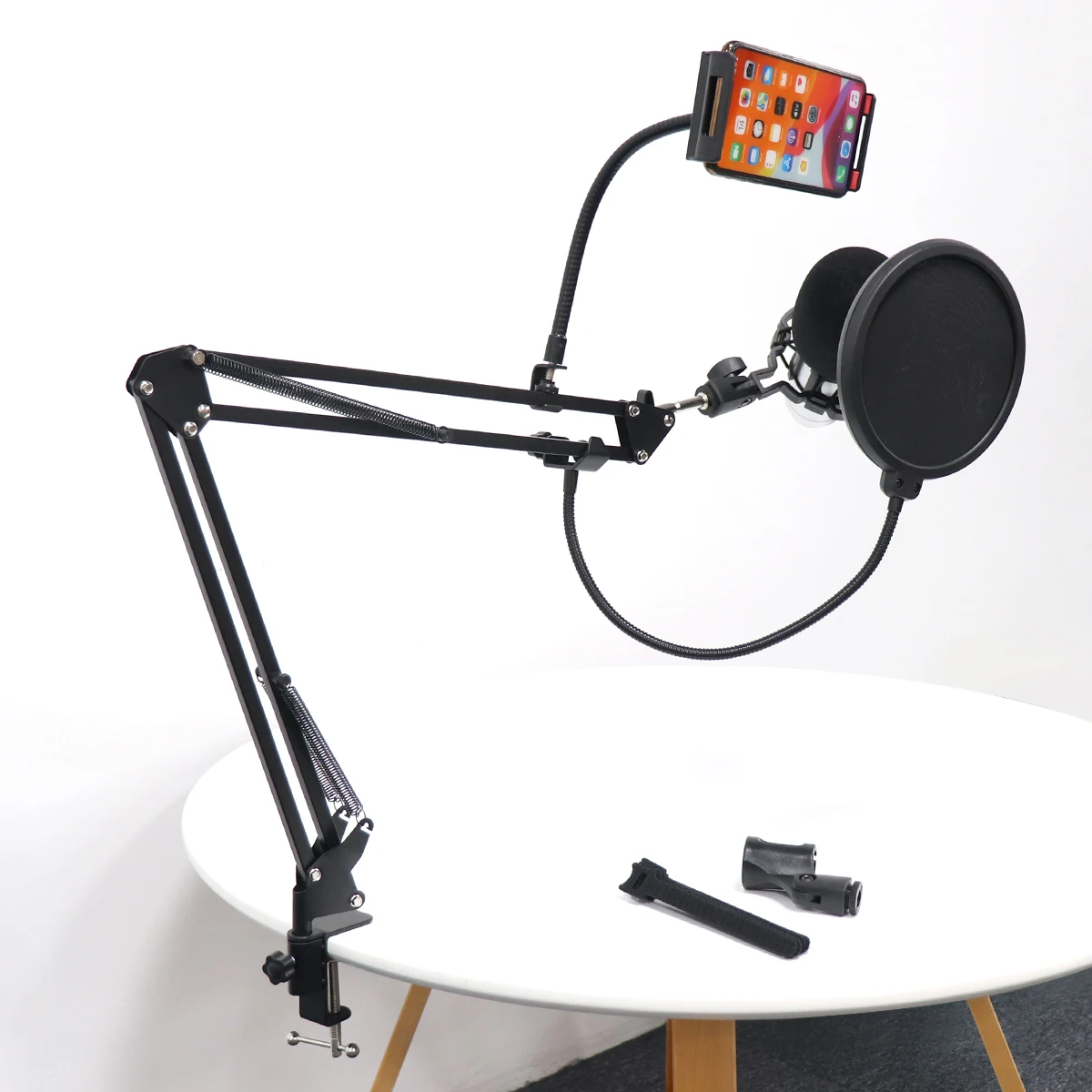 Черный NB 35 подставка для микрофона с микрофоном зажим микрофонная стойка