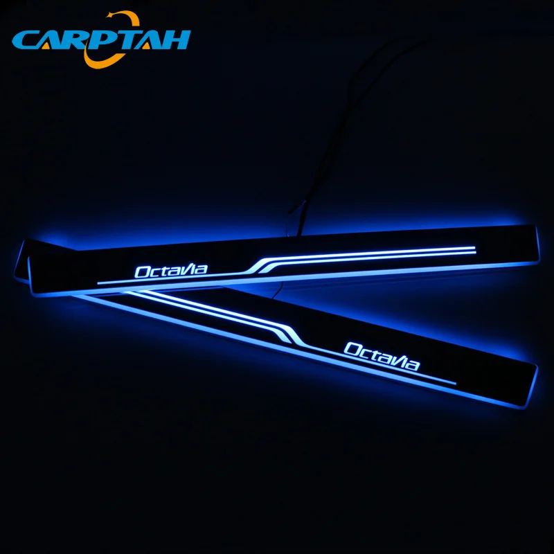 Carptah Trim Pedal светодиодный автомобильный светильник Накладка для порога тропа