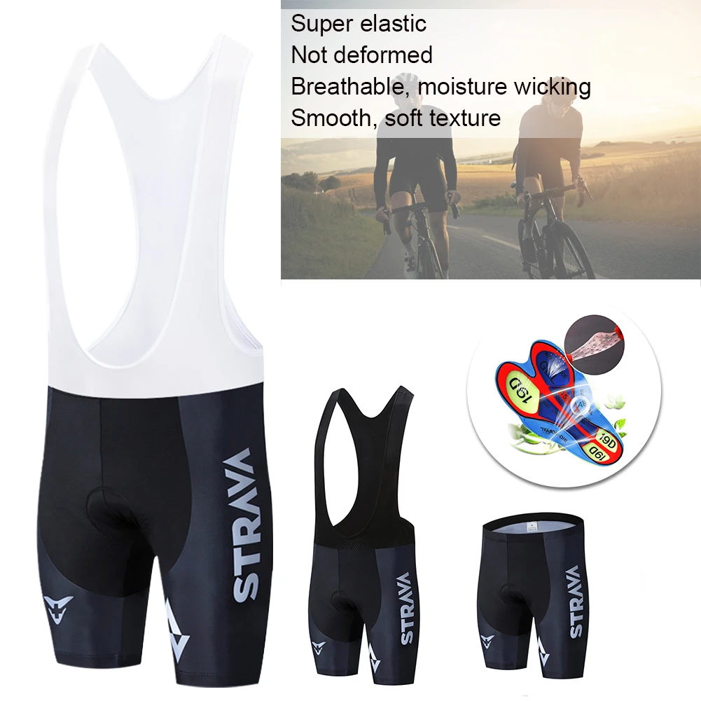 

2021 Pro Bicycle Bib Shorts Men Outdoor Wear MTB Bike Cycling 19D Coolmax Gel Padded Riding Bib Shorts Cycling Bib Shorts