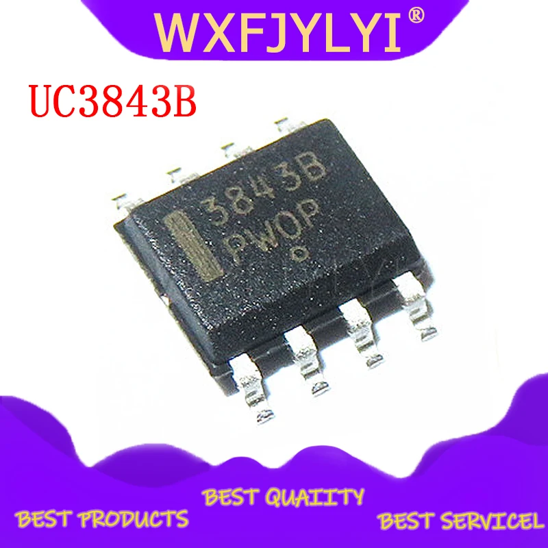 10 шт./лот патч UC3843 UC3843B текущий режим ШИМ контроллер SOP 8|Интегральные схемы| |