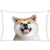hot sale custom double sided pillow slips dog akita rectangle pillow covers bedding comfortable cushionhigh quality