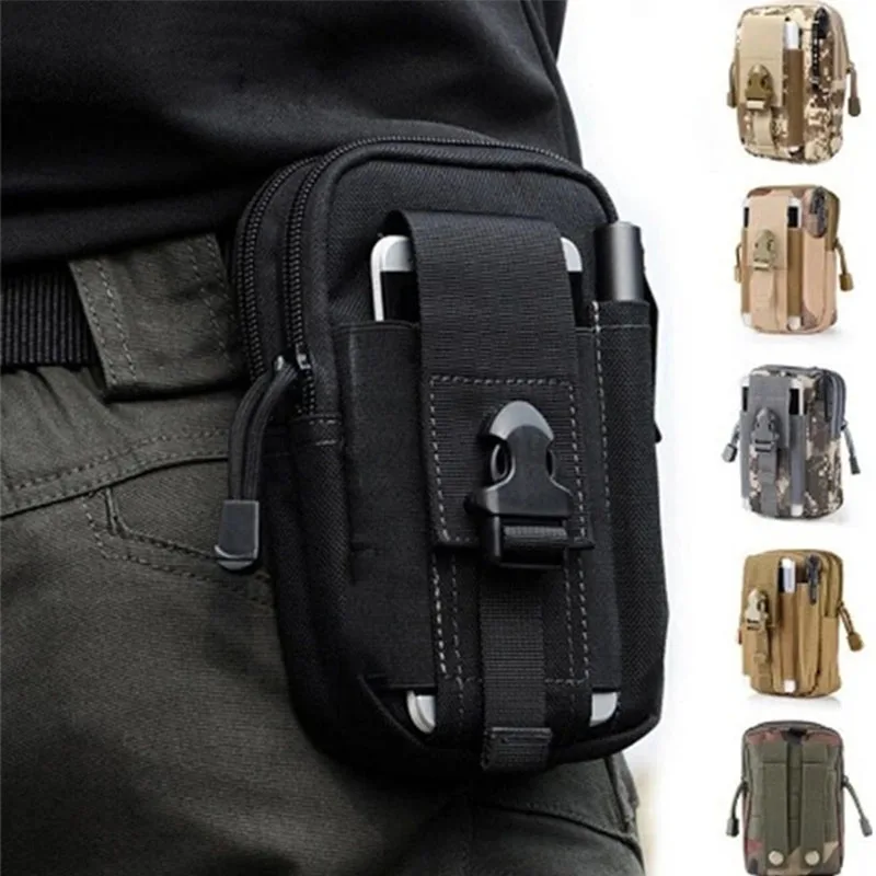 

Tactical waist bag male 5.5/6 inch waterproof mobile phone bag wear belt running bag hunting bag outdoor small bag carrying bag
