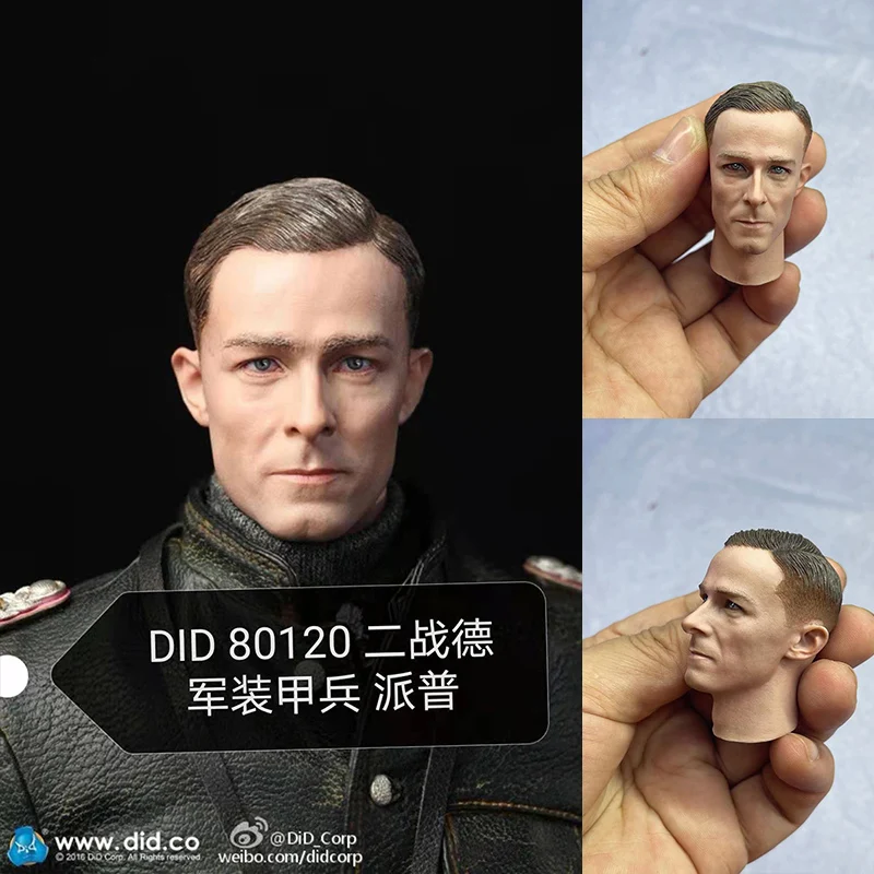 

1/6 Soldier DID 80120 WWII German Panzers Joachim Piper PVC Head Sculpture Fit 12" Male Action Figure Body