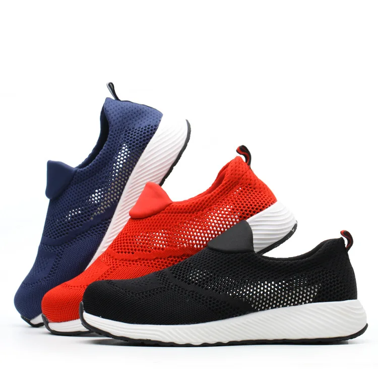 

Safety Shoes Brand Summer Lightweight Steel Toecap Unisex Work Safety Boots Breathable Men Women Shoes Plus Size Safety Shoe