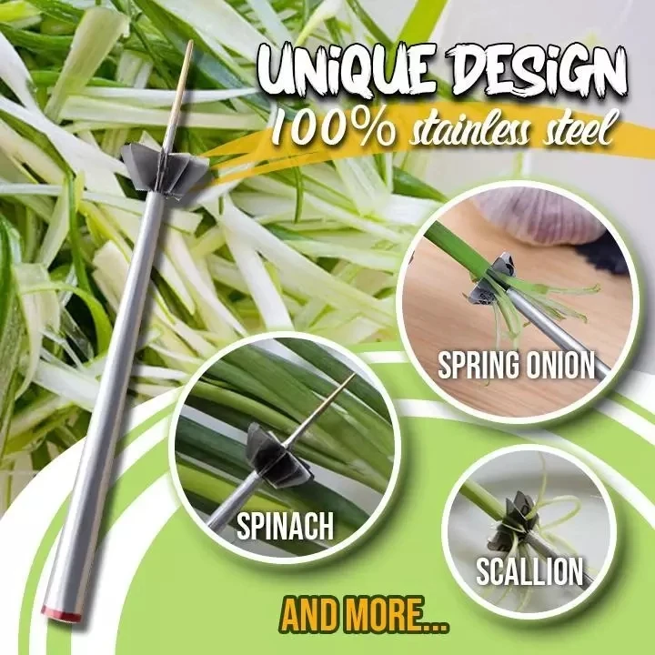 

3PCS Onion Chopper Shredder Slicer Onion Blossom Cutter Onion Holder Slicer Stainless Steel Plum Green Onion Cutter Slicer Tools