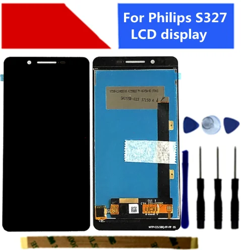 ЖК дисплей 5 дюйма для Philips S327 с сенсорным экраном и дигитайзером в сборе