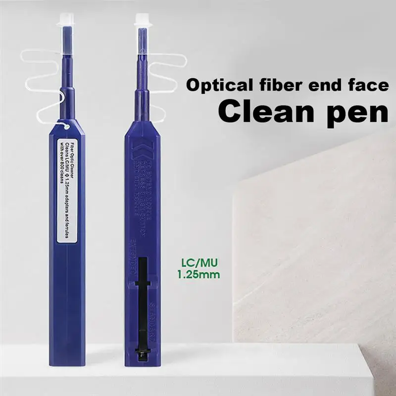 

Fiber Optic Cleaner Pen Fiber Optic Cleaner Connectors Cleaning 800+Cleans for LC/MU 1.25mm UPC/APC Ferrules Push Type
