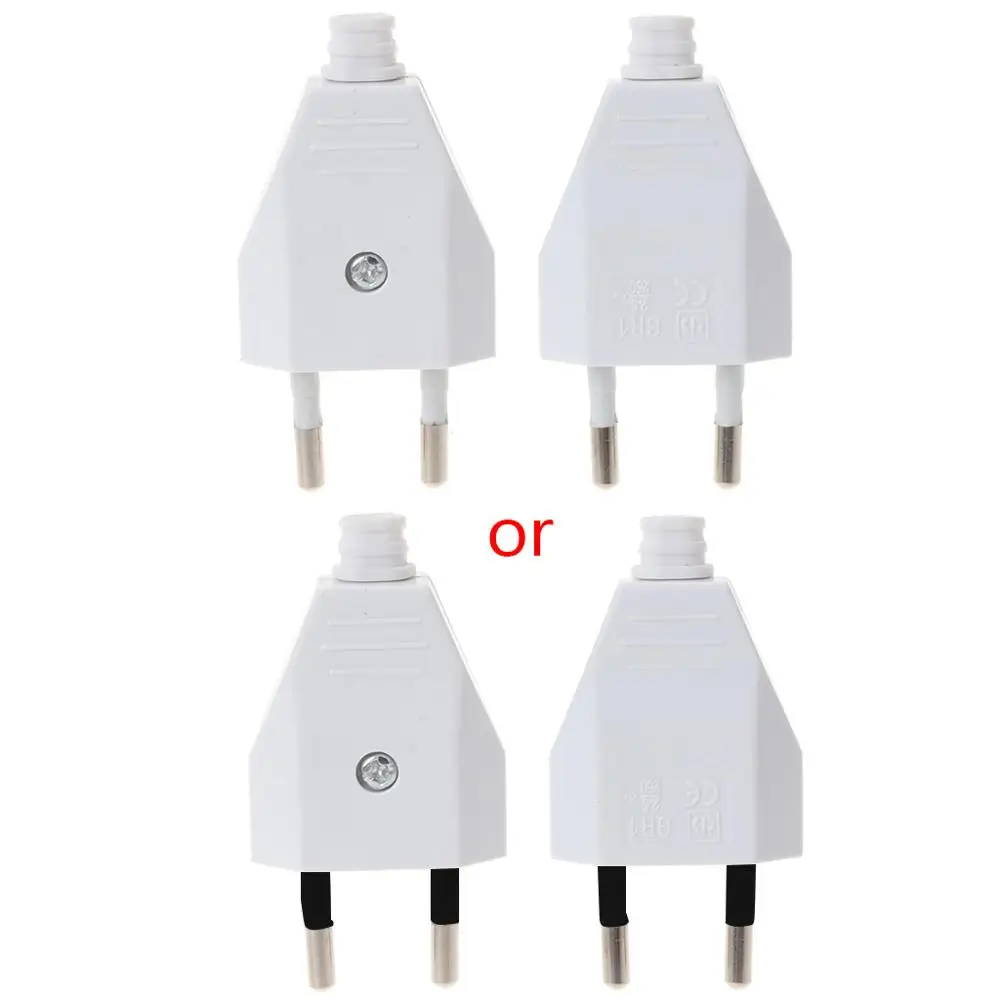 2 шт. немецкий тип Европейский 2-контактный разъем сетевые кабели 2.5A 220V