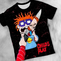 2021 hot summer new customize t movie chucky 3d printed mens tops unique short sleeve t shirt drop shipping