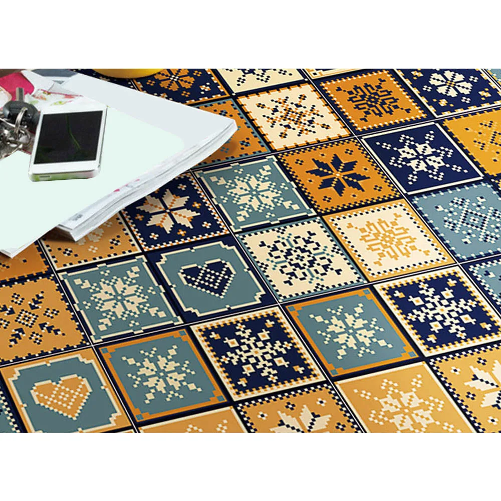 2шт Геометрическая самоклеющаяся клейкая плитка наклейки домашняя