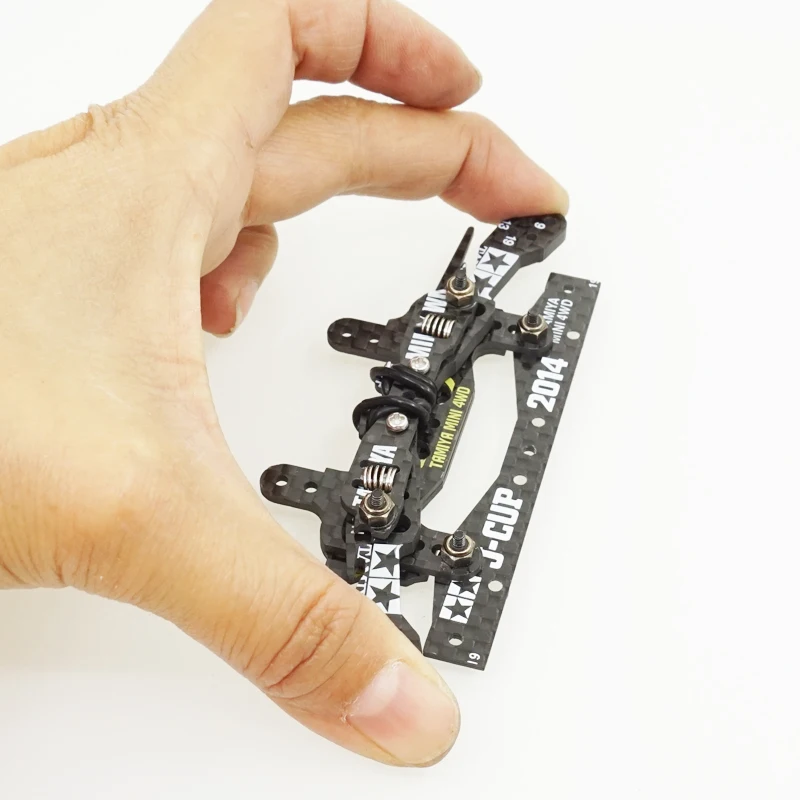 Piezas de carbono autofabricadas para coche de carreras tamiya, muelle de suspensi&oacute;n independiente, conjunto delantero/trasero, para chasis MS MA AR S2, 4wd-1