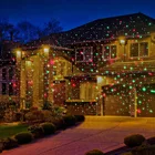 BEIAIDI зеленый красный Рождественский лазерный проектор лампа Свадебная вечеринка Декоративный светильник Открытый сад звездное небо лазерный душ сценический светильник