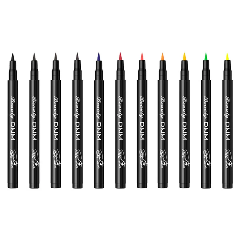 Матовая жидкая подводка для глаз стойкая водостойкая цветная косметика