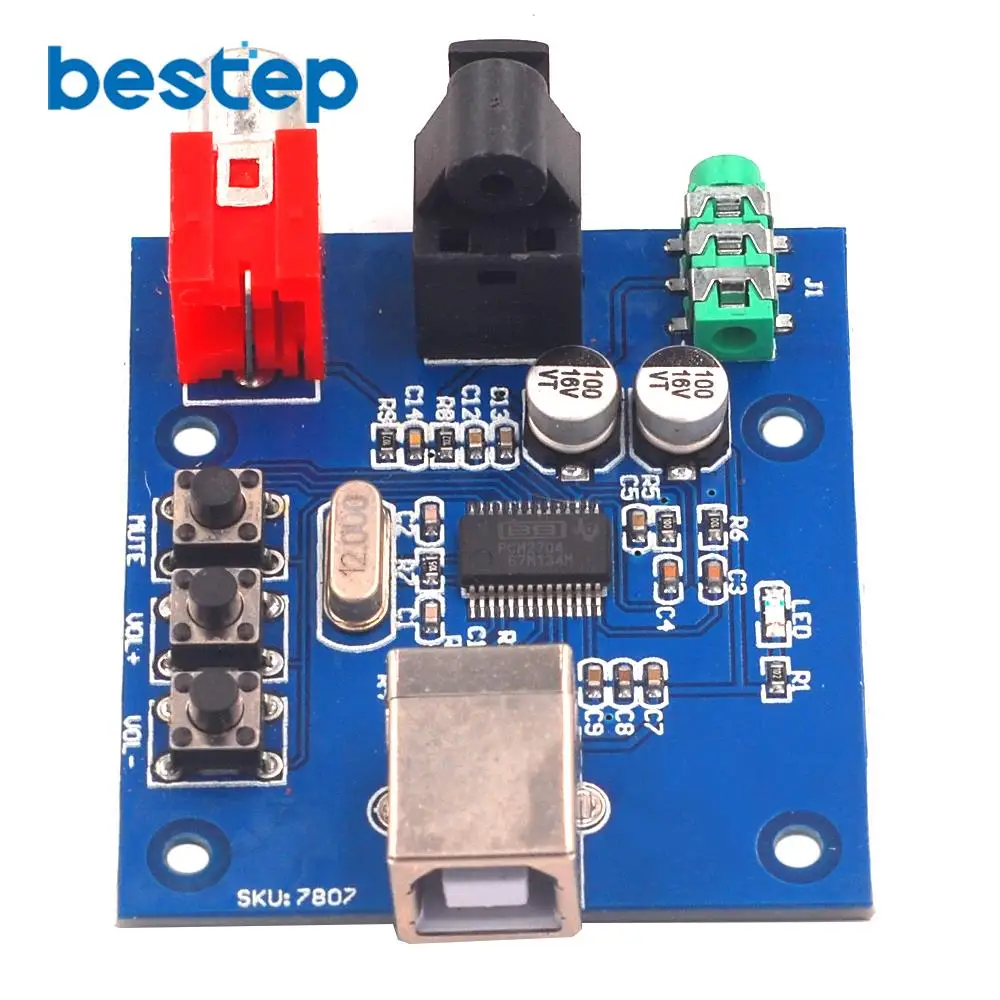 PCM2704 USB DAC Power волоконно оптический коаксиальный аналоговый выход для Raspberry Pi bian