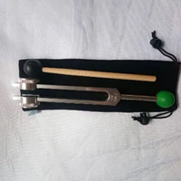 om tuning fork 136 1 hz weighted with buddha bead base for ultimate healing and relaxation green for heart chakra
