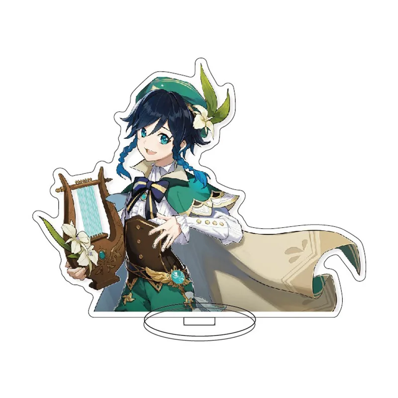 

Game Genshin Impact Zhongli Diluc Venti Klee Keqing Qiqi Acrylic Figure Stand Model Plate Desk Decor StandingBirthday Present