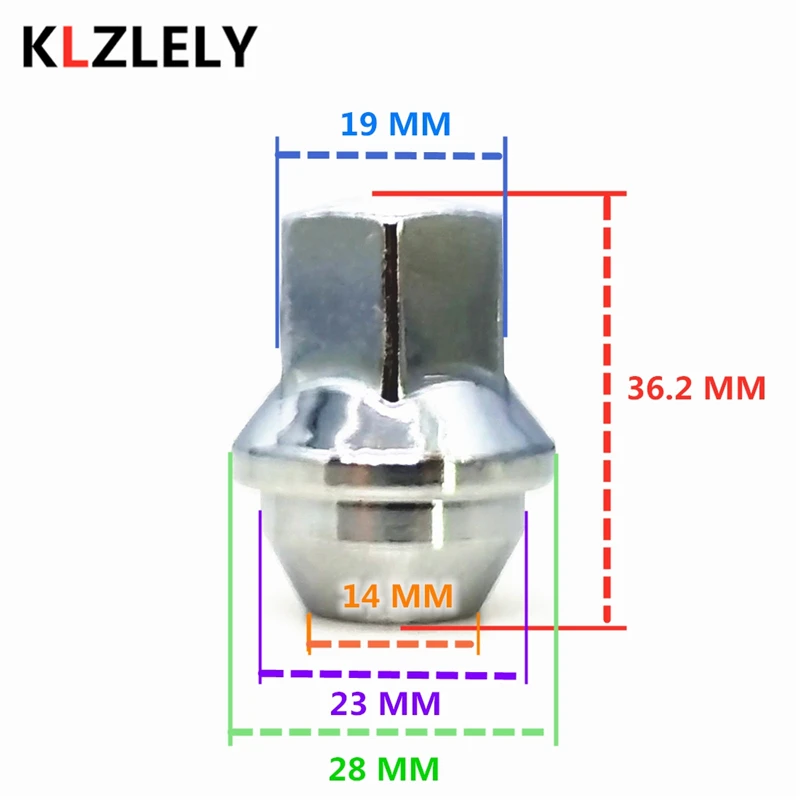 1 шт. M12 * 5 стандартные колесные гайки для Buick Lucerne 2011 2010 LaCrosse 2009 2005 Allure 2008 09598179