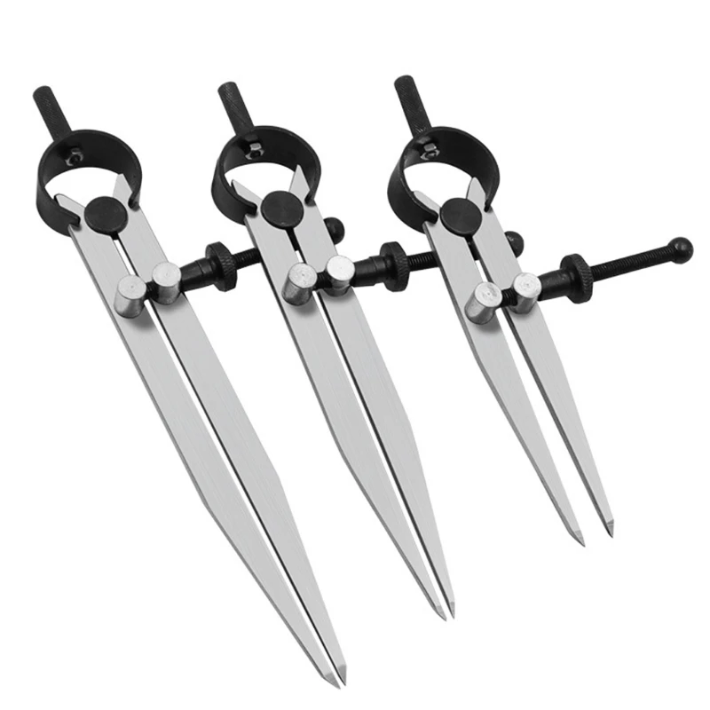 Adjustable Leather Compass Lockable Carbon Steel Divider Wing Creaser DIY Gauge hot sale adjustable wing divider edge creaser stainless steel diy leather craft tool