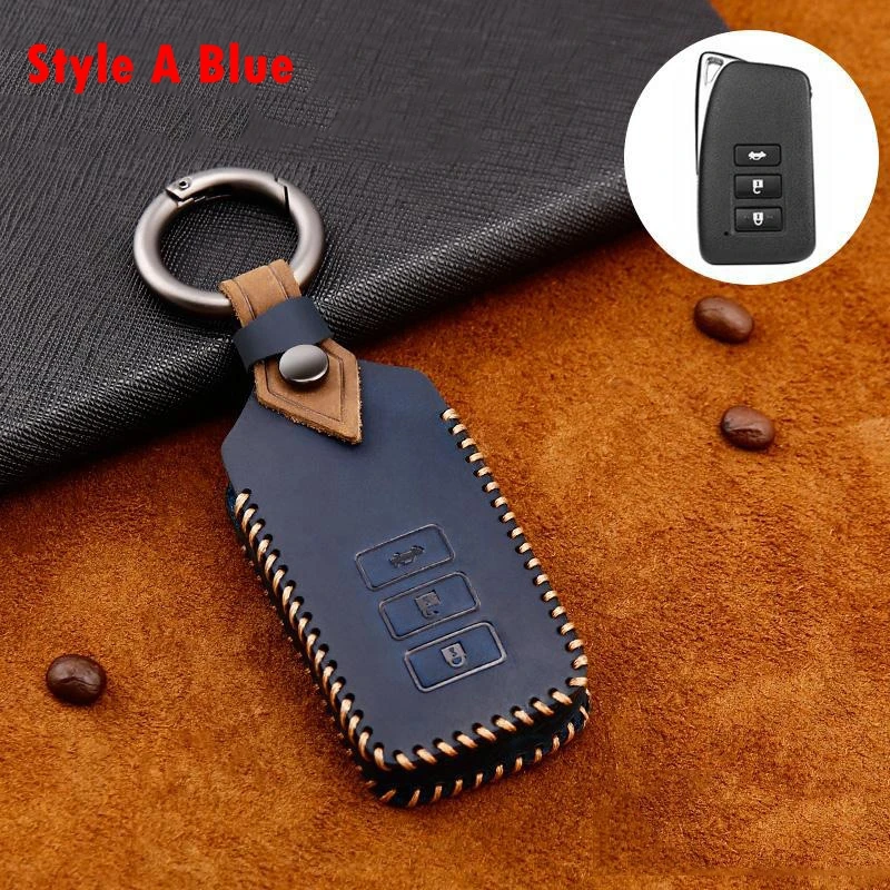 

High-quality First Layer Cowhide Car Key Protective Shell Retro Style Decorative Cover for Lexus RX300 NX GS IS UX260h CT200h