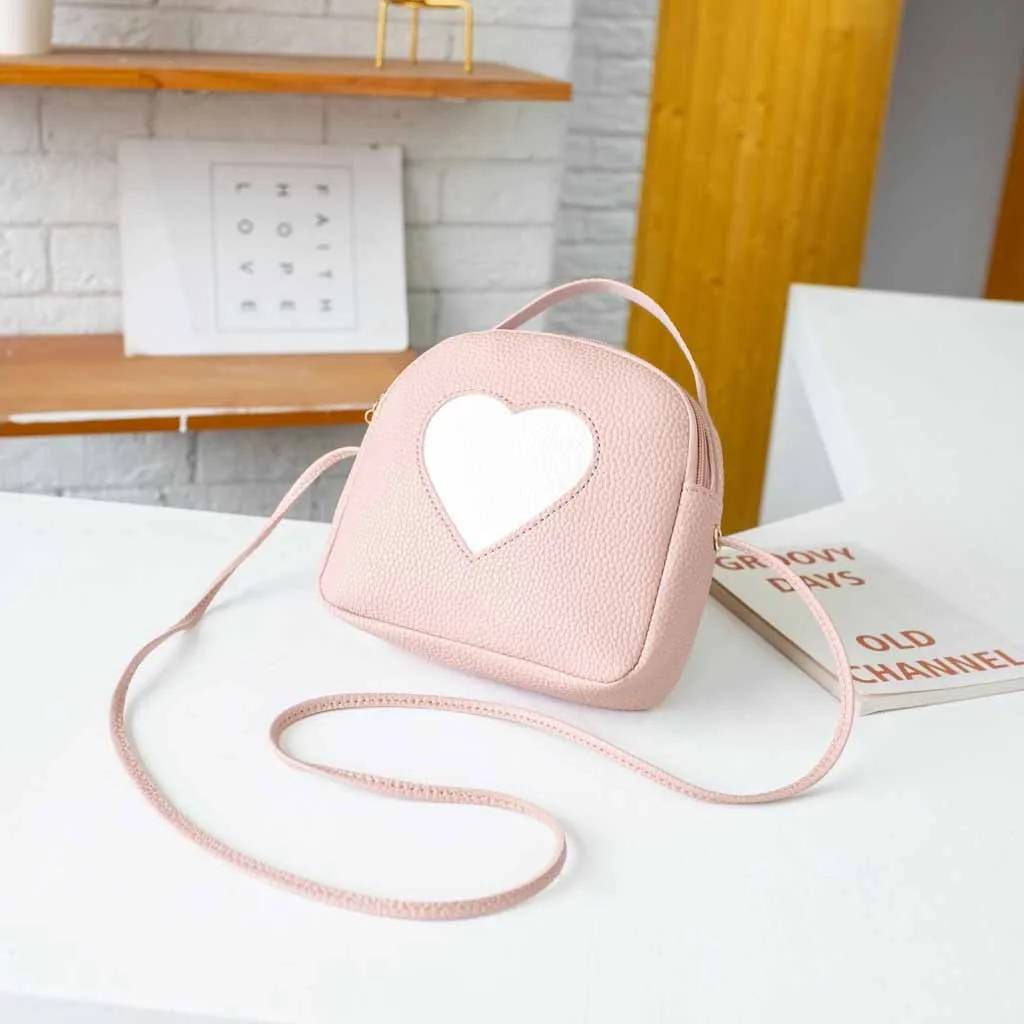 

Women Shoulder Bag 2020 Heart Fashion Messenger Bag Simple Handbags Casual Female Phone Bag And Purses Mujer #YJ
