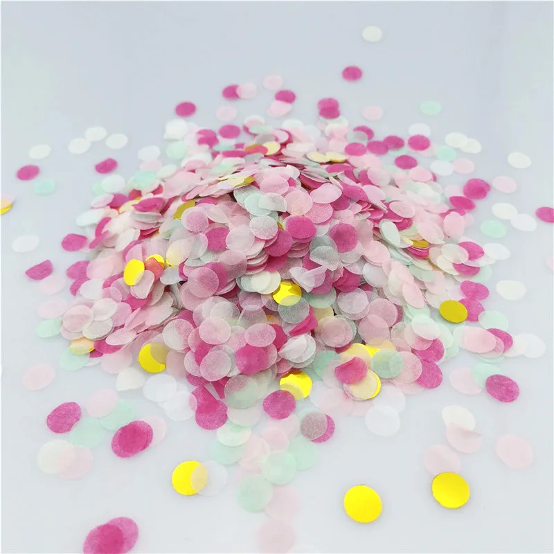 500 г/пакет бумажные конфетти круглые БОБО шары наполнение свадьба день рождения
