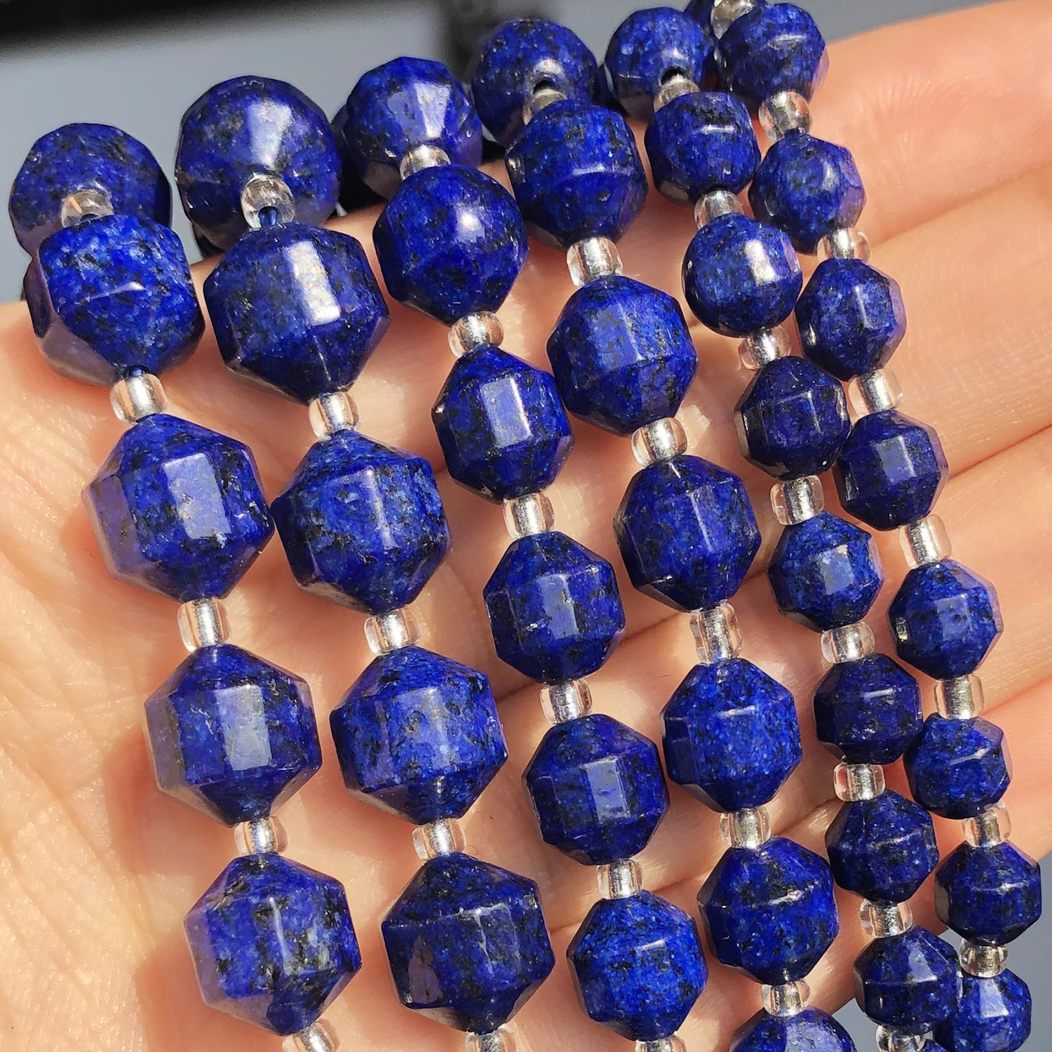 

Natural Faceted Stone Olive Shape AB Lapis Lazuli Loose Minerals Beads for DIY Jewelry Making Bracelet Accessories 15'' 6 8 10mm