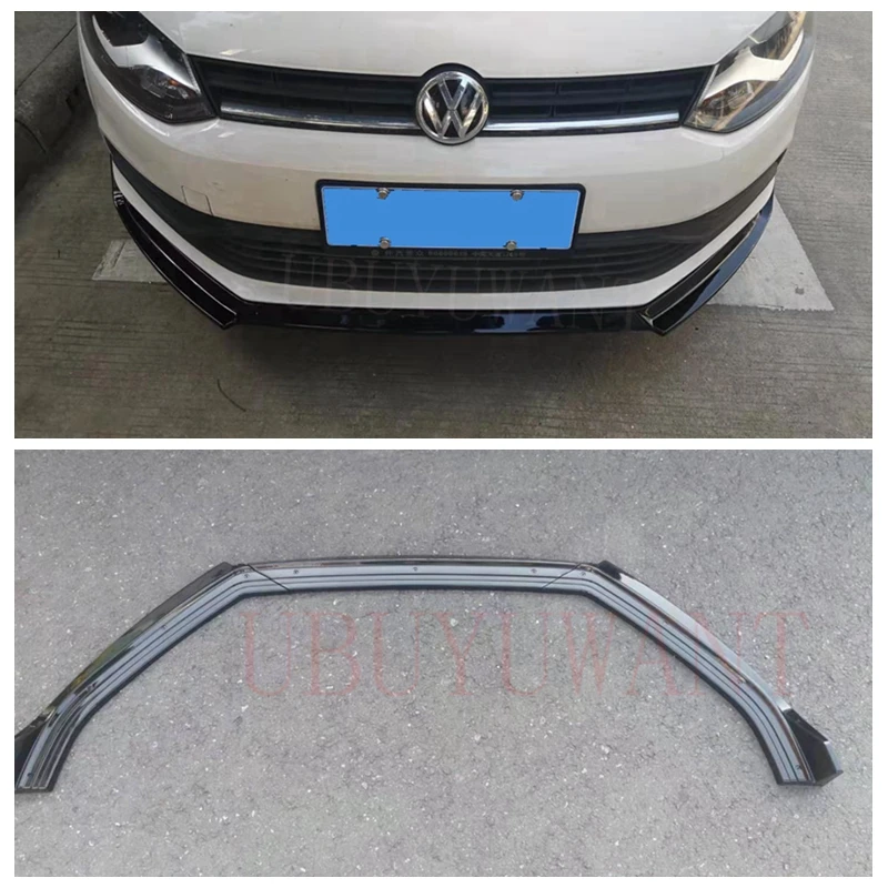 Для 2012 2018 Volkswagen POLO 3 шт./компл. передний бампер диффузор Защита бампера