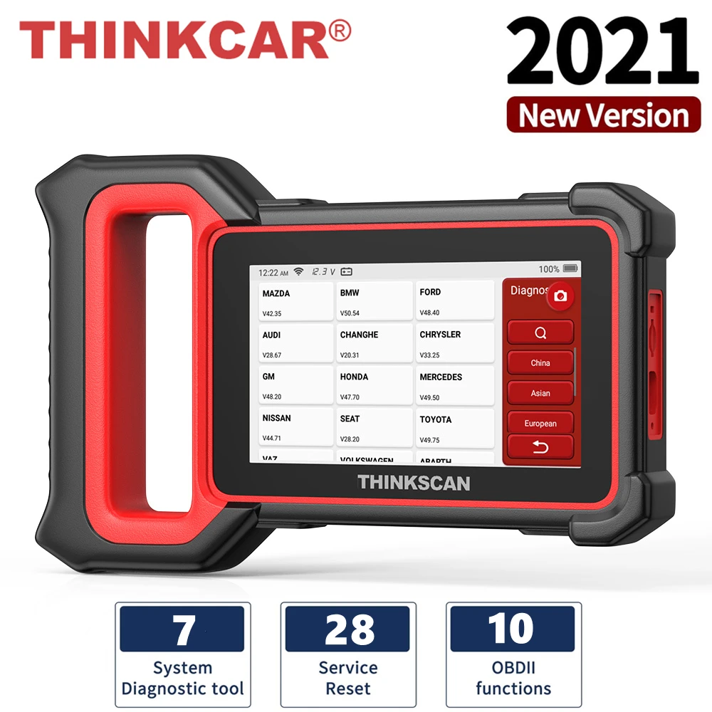 

THINKCAR Thinkscan Plus S7 OBD2 Diagnostic Scanner ABS Bleeding Oil EPB TPMS Reset ABS Airbag ECM TCM System EOBD OBD 2 For Car
