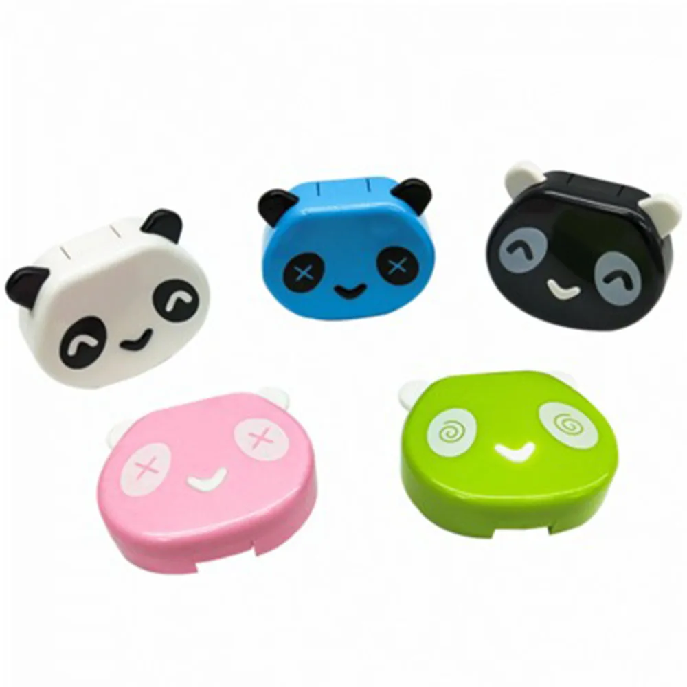 Из мультфильма Холодное сердце 1 шт. белая Цвет панда держатель Контактные линзы