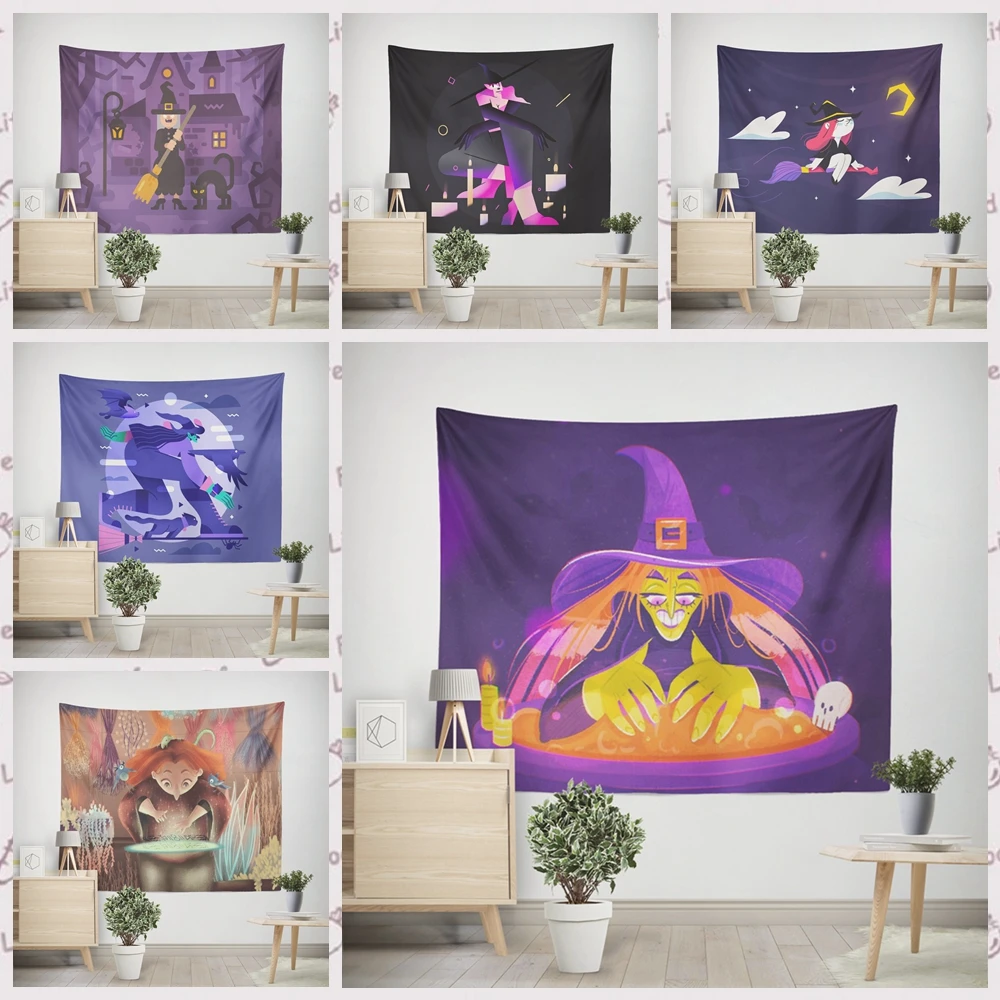

Sorceress Home Decorative Blanket Tapestry 2022 New Year's Decor Home Decoration Christmas Aesthetic Room Decor Tapestry