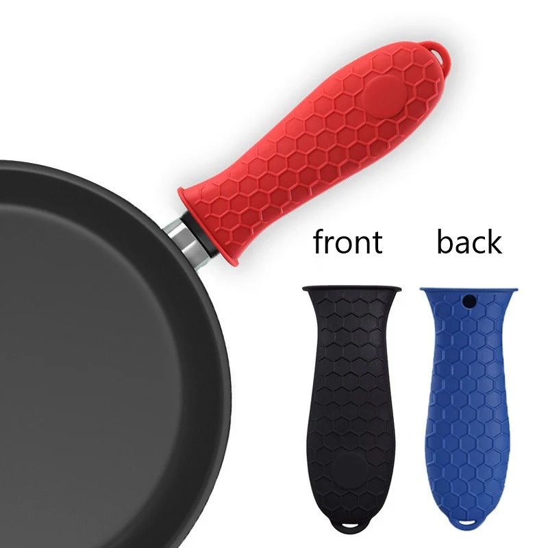 Силиконовый держатель с нескользящей ручкой чугунный для кастрюль и сковородок