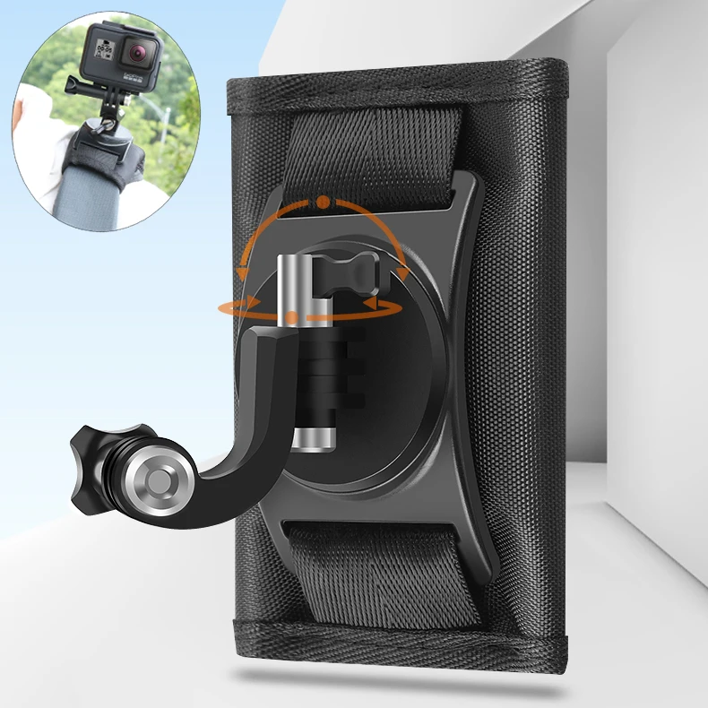 

Backpack Clip Clamp Hiking Bag Buckle Mount Velcro 360 J Hook for Go Pro Hero 8 9 10 Xiaomi Yi SJCAM EKEN Gopro Accessoriees