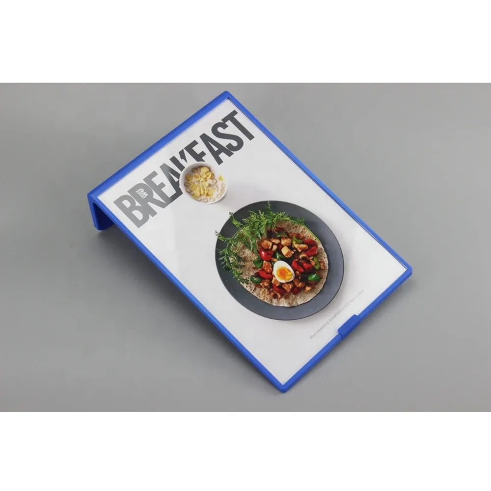

A4 Acrylic Cover Pp l Label Stand Sign Price Card Menu Frame Picture Photo Display Rack Table Desktop