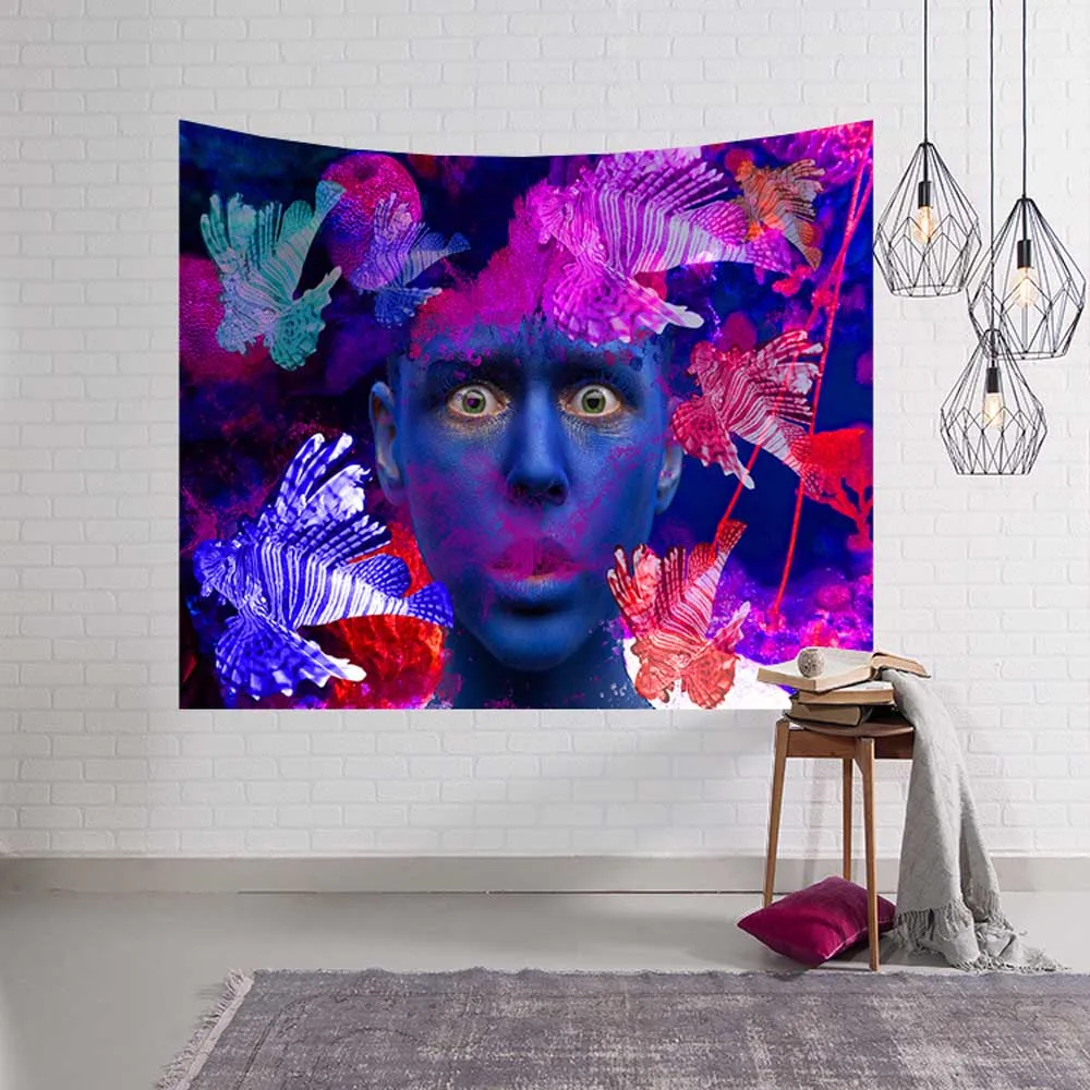 Полиэстер Хиппи Мандала шаблон гобелен абстрактная живопись искусство