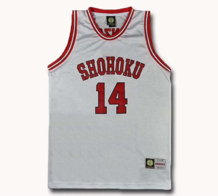 Школьный Топ Slam Dunk Shohoku № 14 Mitsui Hisashi майка для косплея Джерси баскетбола SD |
