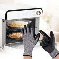 1 pairset bbq gloves 500800 degrees celsius heat resistance tpr kitchen microwave mitts baking supplies kitchen accessories