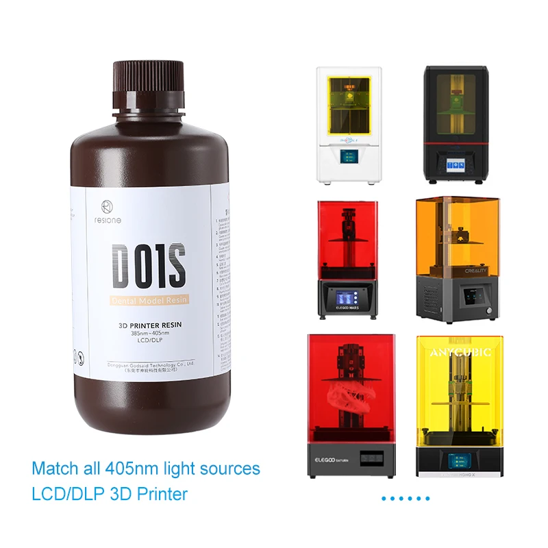 Жидкая смола ResioneD01S для 3d принтера Elegoo Phrozen Anycubic устойчивая к царапинам |