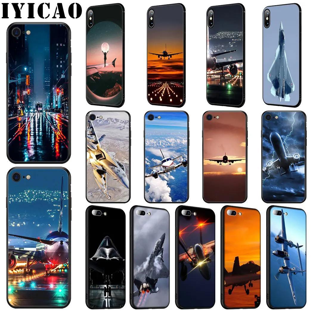 IYICAO истребитель пропеллер самолет Мягкий силиконовый чехол для телефона iPhone 11 Pro