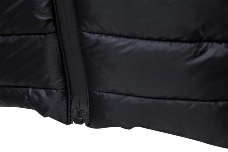 New Men's Down Jacket Baseball Collar Cotton-padded Parka Business Casual Warm Coat Men Clothes Autumn and Winter