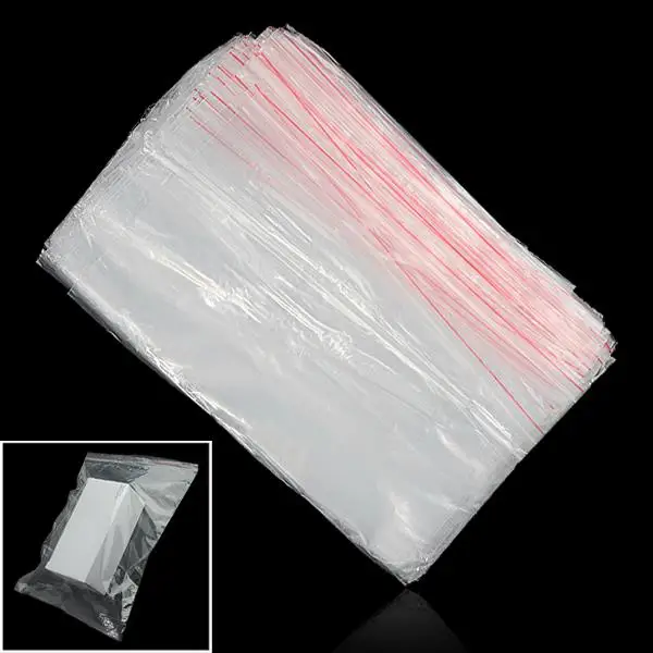 Пластиковые пакеты WITUSE WX на молнии 25X35 см 100 шт. пластиковые прозрачные маленькие