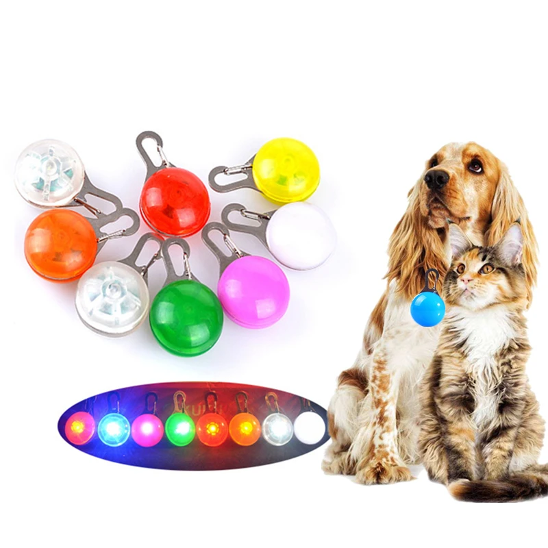 Pet Night Safety LED Flashlight Dog Cat Collar Leads Lights Glowing Pendant Necklace Luminous Bright For |