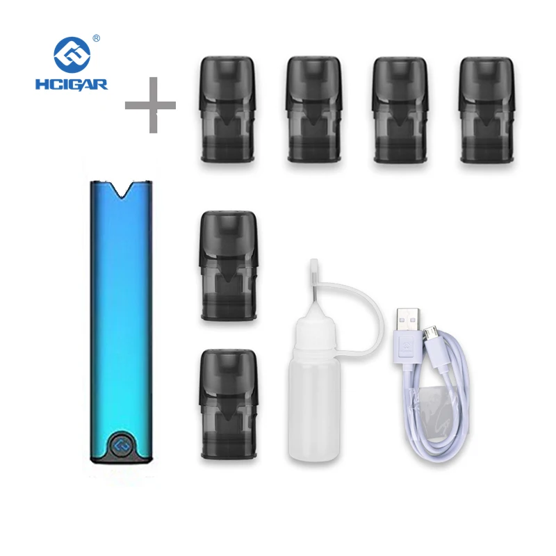 HCIGAR AKSO OS Pod Комплект 1,4 мл многоразового бака мини pod vape ручка MTL стартовый комплект Электронная сигарета с воздушным приводом pod система - Цвет: Kit and 4 pods